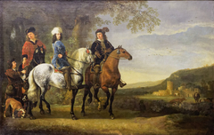 Landscape with three Horsemen by Aelbert Cuyp