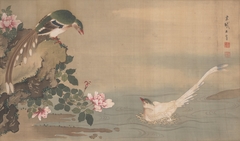Long-tailed Birds and Roses by Sō Shiseki
