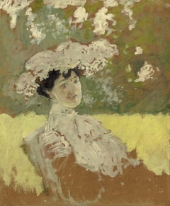 Lucie Hessel en capeline by Édouard Vuillard