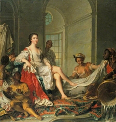 Mademoiselle de Clermont en sultane by Jean-Marc Nattier