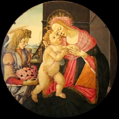 Madonna and Child with an Angel by Sandro Botticelli