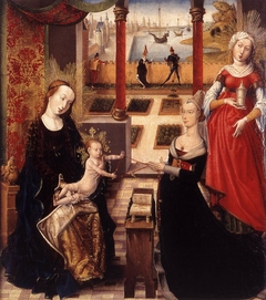 Madonna and Child with Donor. and Mary Magdalene