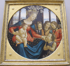 Madonna and Child with St. John the Baptist and Three Angels