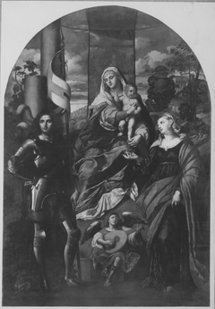 Madonna mit Heiligen (nach Palma Vecchio) by August Wolf