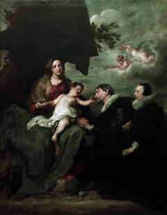 Madonna with Two Donors by Anthony van Dyck