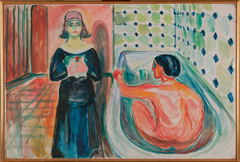 Marat in the Bath and Charlotte Corday by Edvard Munch