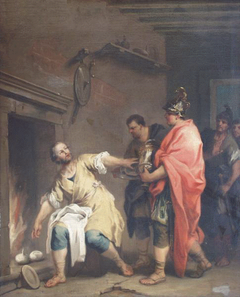 Marcus Curius Dentatus refuses the gifts of the Samnites by Jacopo Amigoni