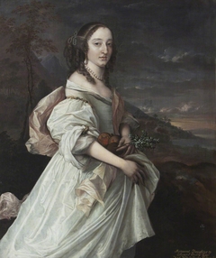 Margaret Onley, Mrs George Vernon (1642-1675) by John Michael Wright