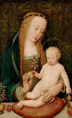 Maria, dem Kind einen Granatapfel reichend by Hans Holbein the Elder