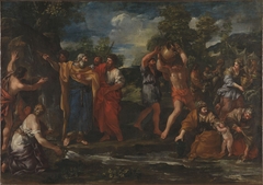 Moses drawing Water from the Rock by Giovanni Francesco Romanelli