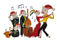 New Year's Tango of the Funny Pigs by Maria Sibireva