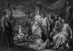 Nymphs and Satyrs Drinking by Johann Georg Platzer