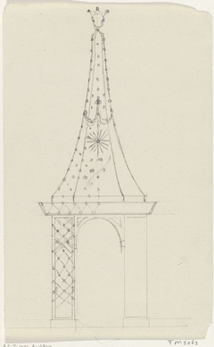 Ontwerp voor illuminatie van een huis te Amsterdam, 1788 by Hendrik G. van Raan