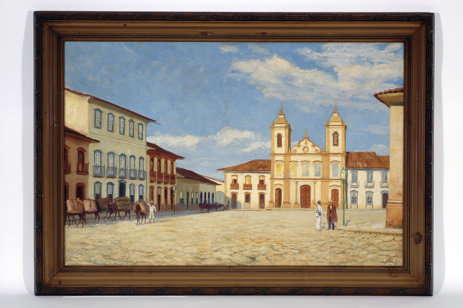 Páteo da Sé e Igreja de São Pedro, 1858
