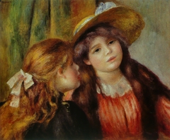 Portrait de deux fillettes by Pierre-Auguste Renoir by Auguste Renoir