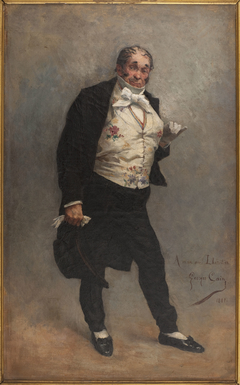 Portrait de Lhéritier, acteur (1809-1885) dans le rôle de Cordenbois de "la Cagnotte" de Labiche by Georges Cain