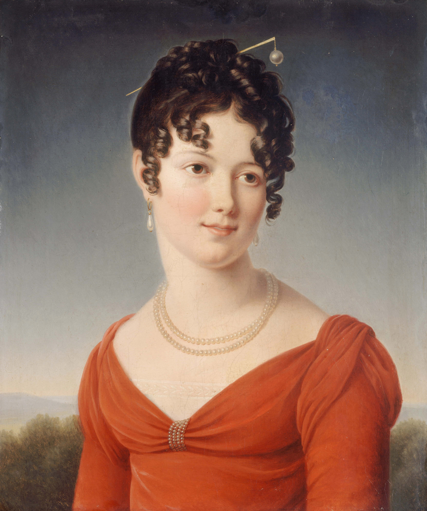 Portrait en buste d'Alexandrine-Anne de la Pallu, marquise de Flers (1786-1832)