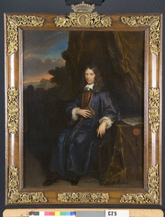Portrait of a man, possibly Cornelis van Nierop (geb.1638) by Caspar Netscher