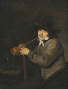 Portrait of a Man Smoking by Gerard ter Borch