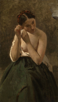 Portrait of a Woman by Jean-Baptiste-Camille Corot