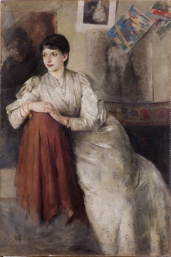 Portrait of a Woman in a White Dress by Olga Boznańska