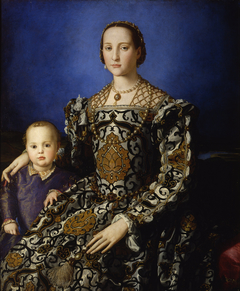 Portrait of Eleanor of Toledo and her son Giovanni de' Medici by Agnolo Bronzino