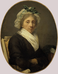 Portrait of Jeanne-Marie Mercier, the artist's mother by Adèle Romany