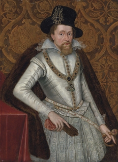 Portrait of King James I of England and VI of Scotland (1566-1625) by John de Critz