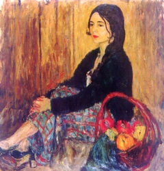 Portrait of Lucy by Abraham A Manievich