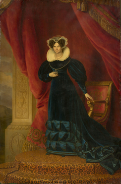 Portrait of Luise Wilhelmine of Prussia, queen of the Netherlands, wife of William I by Jan Baptist van der Hulst