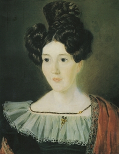 portrait of Margrethe Zeier, born Gram by Mathias Stoltenberg