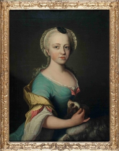 Portrait of Maria Libora van Haersma (1740-1783) by Bernard Accama