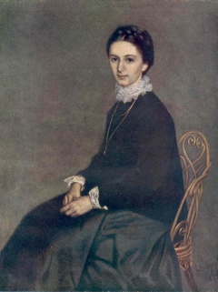 Portrait of Ninon Szinyei Merse by Pál Szinyei Merse