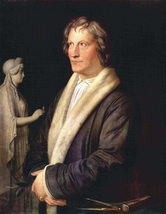 Portrait of Sculptor Thorwaldsen by Carl Joseph Begas
