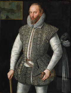 Portrait of Sir Walter Raleigh (1522-1618), Soldier and Historian by William Segar