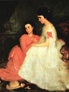 Portrait of Two Girls by Géza Dósa