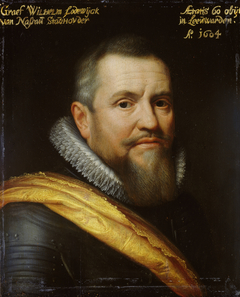 Portrait of Willem Lodewijk (1560-1620), Count of Nassau, nicknamed in Frisian 'us heit' (our father) by the workshop of Michiel Jansz van Mierevelt