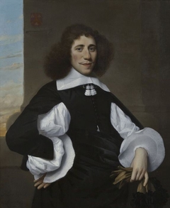 Portret van Abraham de Riemer (1628-1683) by Isaack Luttichuys