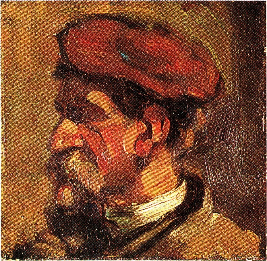 Portret van een man met baret