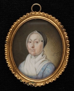 Portretminiatuur van een oudere vrouw by Leonardus Temminck