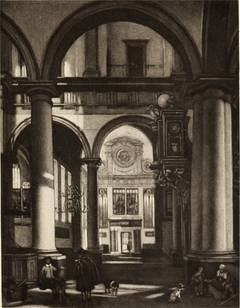 Protestant church interior