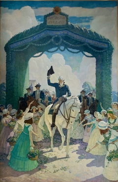 Reception to Washington on April 21, 1789, at Trenton on his way to New York to Assume the Duties of the Presidency of the United States