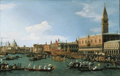 Return of the Bucintoro on Ascension Day by Canaletto