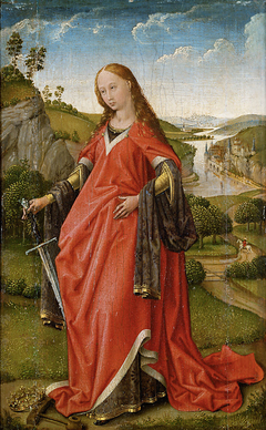 Right wing of a diptych: St. Katharina by Rogier van der Weyden