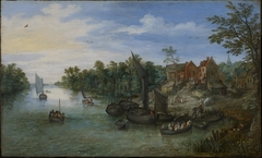 River Landscape by Jan Brueghel the Elder