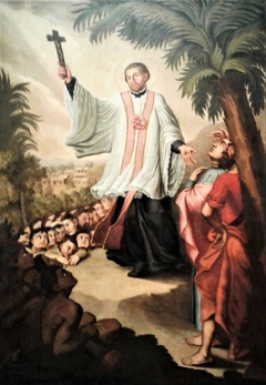 Saint François Xavier prêchant aux Indes by François Baillairgé
