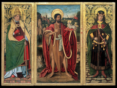 Saint John the Baptist, Saint Fabian and Saint Sebastian by Miguel Ximénez