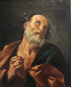 Saint Pierre pleurant son reniement by Guido Reni