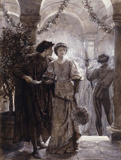 Scenes from Romeo and Juliet: The Ball Scene (I, V) by Sir Frank Bernard Dicksee