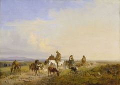 Schäfer in der römischen Campagna by Heinrich Bürkel